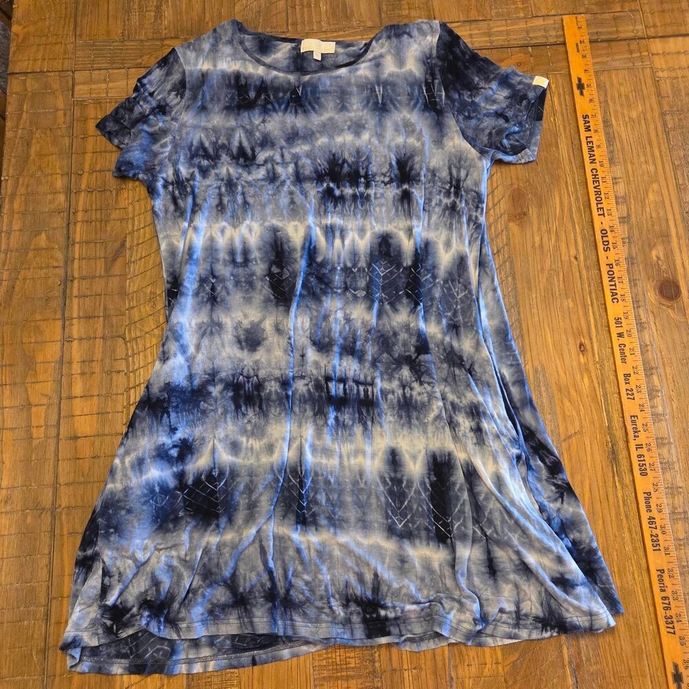 Women's Blue and Navy Dress